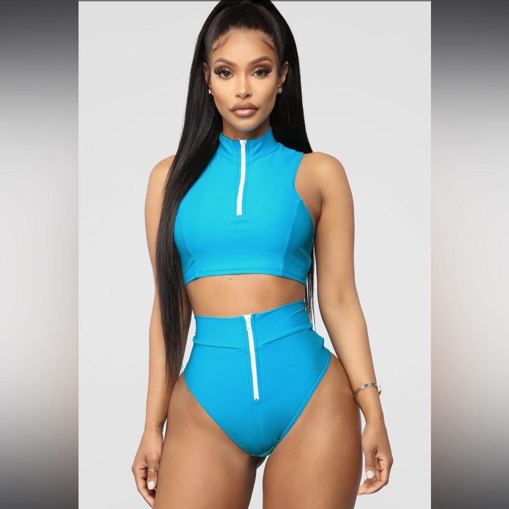 NEW✨ Fashion Nova Water Sports Tank Bikini XL - Picture 2 of 5
